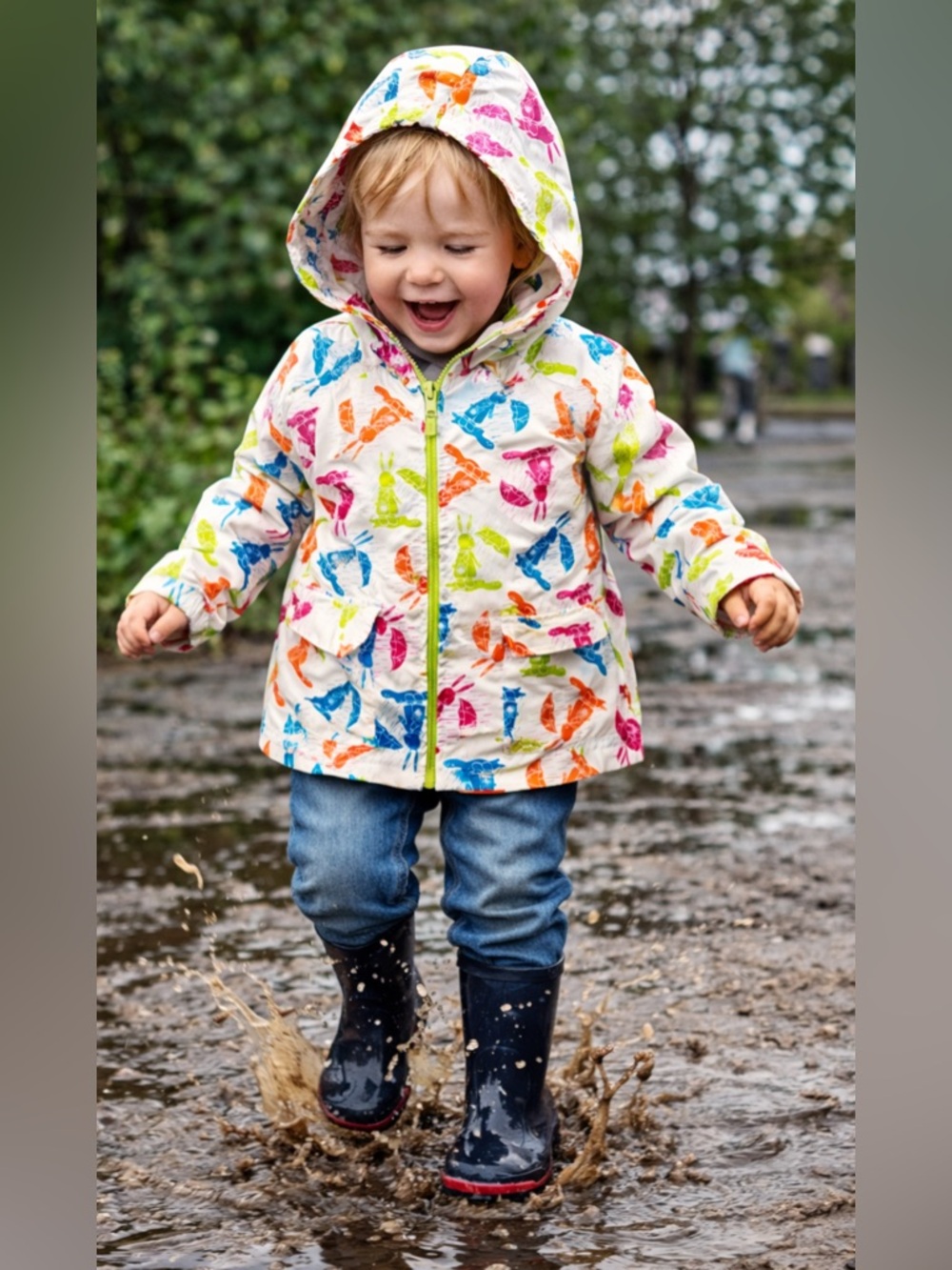HOOPS BUNNY Girls’ Rain Jacket